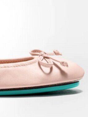 RARE Limited Edition Tieks Pink Ribbon 11 Ballet Flat Bow New Never Worn